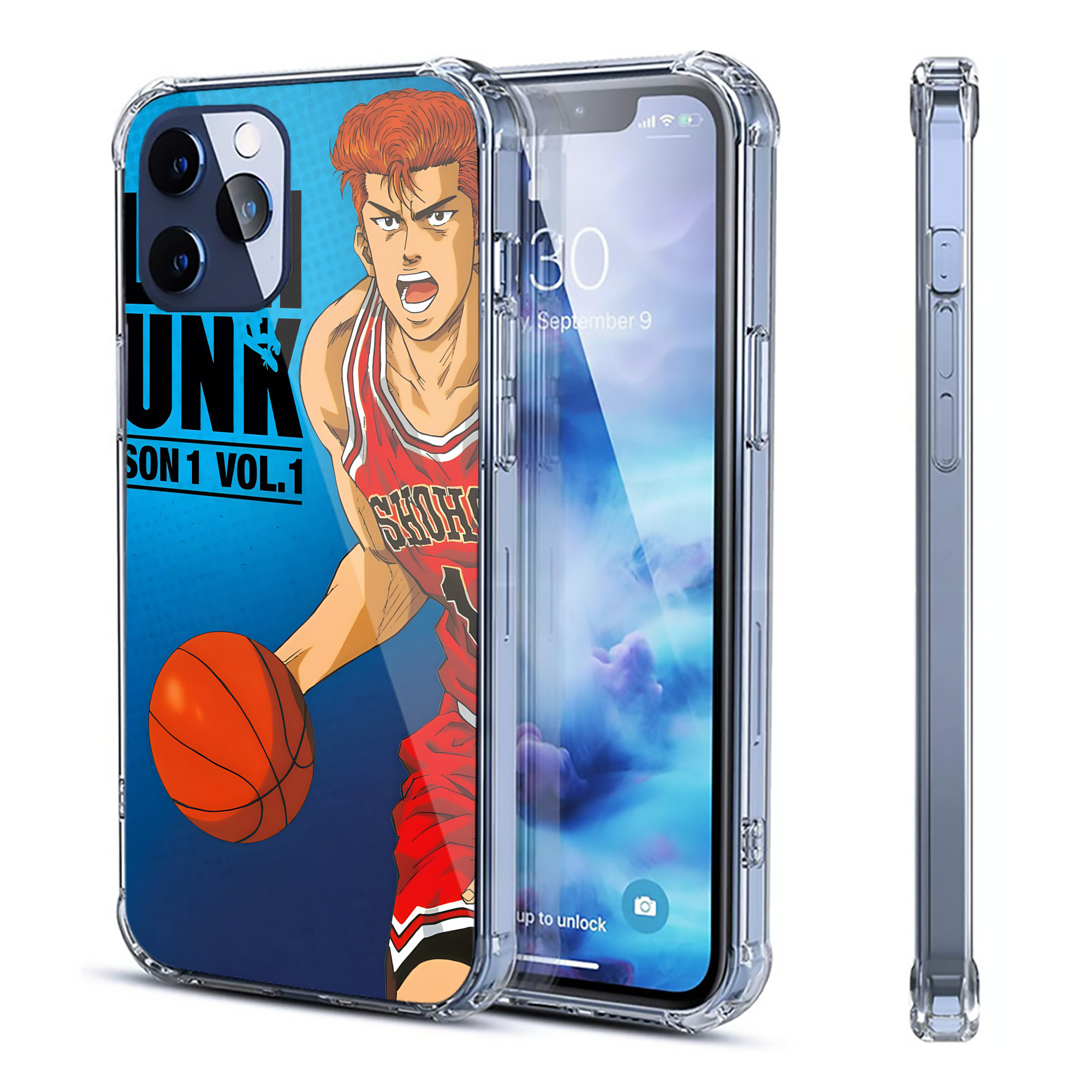 （画像用） SLAM DUNK／スラムダンク 【iPhone 12シリーズ対応】透明スマホケース（クリアソフトケース）